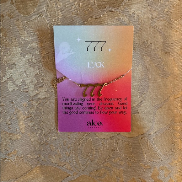 alco jewelry Jewelry - Alco jewelry 777 luck angel necklace